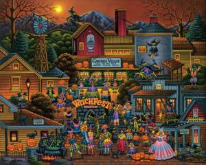 Gardner Village Witchfest Americana Jigsaw Puzzle By Dowdle Folk Art