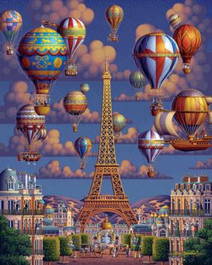 Balloons Over Paris Paris Jigsaw Puzzle By Dowdle Folk Art