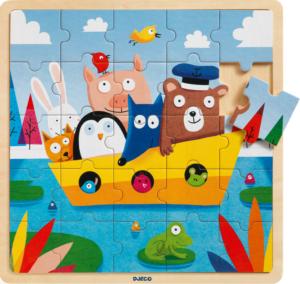 Puzzlo Boat Boat Children's Puzzles By Djeco