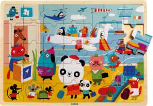 Puzzlo Airport Plane Children's Puzzles By Djeco