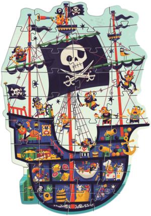 The Pirate Ship Pirate Children's Puzzles By Djeco
