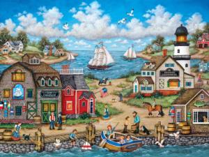Dockside Activities Seascape / Coastal Living Jigsaw Puzzle By MasterPieces