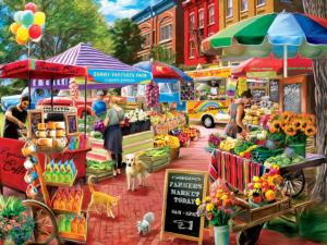 Town Square Booths Jigsaw Puzzle By MasterPieces