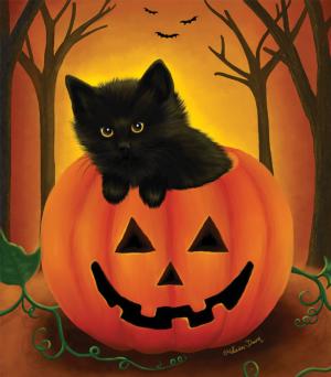 Halloween Kitten Halloween Large Piece By SunsOut