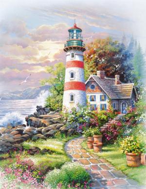 Signal Point Cottage / Cabin Jigsaw Puzzle By Springbok