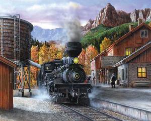 Mountain Express Trains Jigsaw Puzzle By Springbok