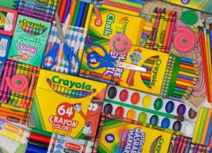 Crayola Artist's Table Game & Toy Jigsaw Puzzle By Springbok