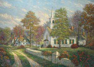Serenity Chapel Landscape Jigsaw Puzzle By Ceaco