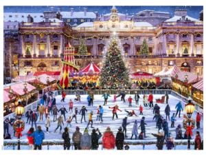 Winter Skating Classic Christmas Christmas Jigsaw Puzzle By Ceaco