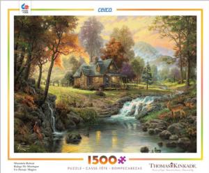 Mountain Retreat - Scratch and Dent Lakes & Rivers Jigsaw Puzzle By Ceaco