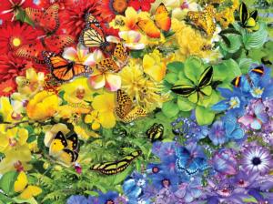 Rainbow Butterflies Rainbow & Gradient Jigsaw Puzzle By SunsOut