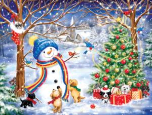 Christmas in the Wood Christmas Jigsaw Puzzle By SunsOut