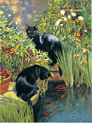 Riley and Diana Cats Jigsaw Puzzle By SunsOut