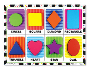 Shapes Educational Children's Puzzles By Melissa and Doug