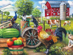 Farm Life Chickens & Roosters Jigsaw Puzzle By SunsOut
