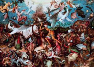 The Fall of the Rebel Angels Fine Art Jigsaw Puzzle By Clementoni