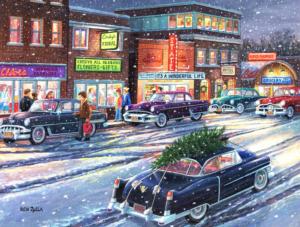 Twilight on Main Christmas Jigsaw Puzzle By SunsOut