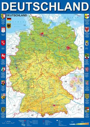 Map of Germany Germany Jigsaw Puzzle By Schmidt Spiele