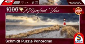 Lighthouse, Sylt Beach & Ocean Panoramic Puzzle By Schmidt Spiele