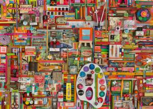 Vintage Artist’s Materials Quilting & Crafts Jigsaw Puzzle By Schmidt Spiele