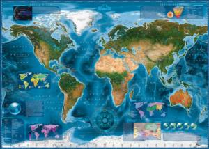 Satellite Map Maps & Geography Jigsaw Puzzle By Heye