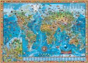 Amazing World - Scratch and Dent Maps & Geography Jigsaw Puzzle By Heye
