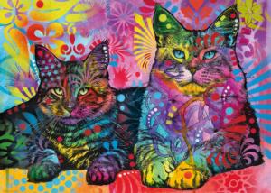 Devoted 2 Cats Rainbow & Gradient Jigsaw Puzzle By Heye