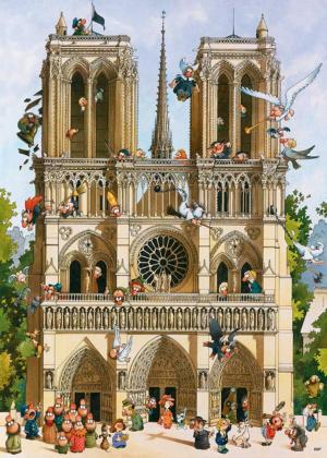 Vive Notre Dame! Churches Jigsaw Puzzle By Heye
