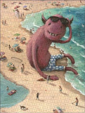 Beach Boy Cartoon Jigsaw Puzzle By Heye
