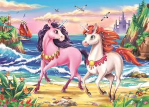 Beach Unicorns Children's Cartoon Children's Puzzles By Ravensburger