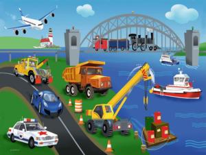 A Day on the Job Vehicles Children's Puzzles By Ravensburger