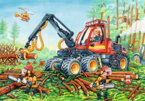 Diggers at Work Construction Children's Puzzles By Ravensburger