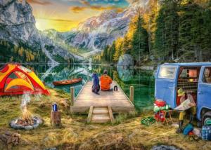 Calm Campsite Lakes & Rivers Jigsaw Puzzle By Ravensburger