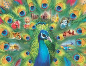 Land of the Peacock Birds Jigsaw Puzzle By Ravensburger