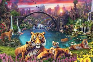 Tigers in Paradise Big Cats Jigsaw Puzzle By Ravensburger