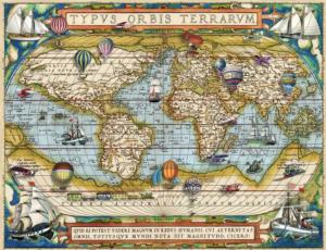 Vintage World Map, 2000 Pieces, Buffalo Games | Puzzle Warehouse