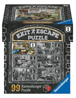 ESCAPE PUZZLE:  Kitchen Around the House Escape / Murder Mystery By Ravensburger