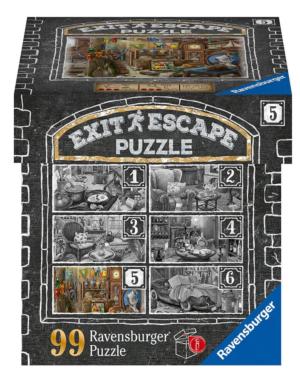 ESCAPE PUZZLE:  Attic Around the House Escape / Murder Mystery By Ravensburger