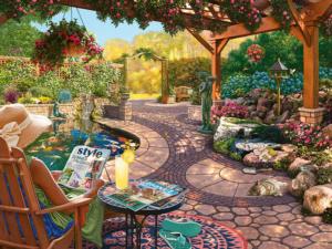 Cozy Backyard Bliss Around the House Large Piece By Ravensburger