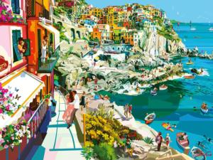 Romance in Cinque Terre Beach & Ocean Jigsaw Puzzle By Ravensburger
