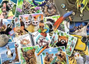 A Traveler’s Animal Journal Collage Jigsaw Puzzle By Ravensburger