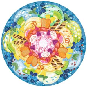 Circle of Colors: Ice Cream Round Jigsaw Puzzle By Ravensburger