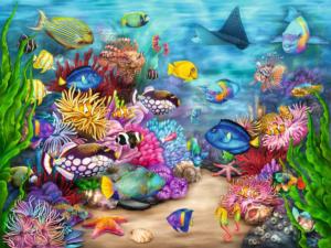 Tropical Reef Life Fish Large Piece By Ravensburger