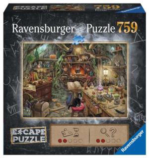 ESCAPE PUZZLE: Witch's Kitchen Around the House Escape / Murder Mystery By Ravensburger