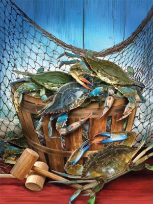 Crab Catch Food and Drink Jigsaw Puzzle By Heritage Puzzles