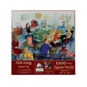 Mah Jongg Meet Up Around the House Jigsaw Puzzle By SunsOut