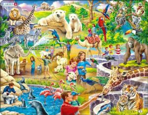 An Exciting Day at the Zoo Animals Children's Puzzles By Larsen Puzzles