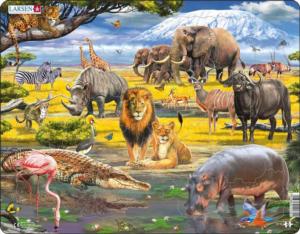Savanah Animals Children's Puzzles By Larsen Puzzles
