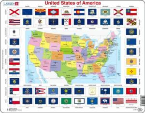 United States Of America Flag United States Children's Puzzles By Larsen Puzzles