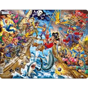 Pirate Battle Pirate Children's Puzzles By Larsen Puzzles